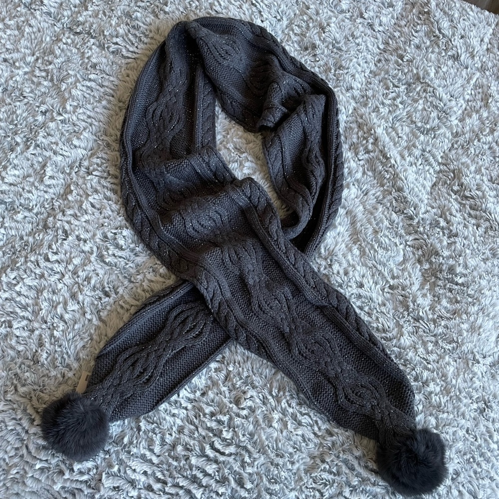 Charcoal scarf from Danier Leather